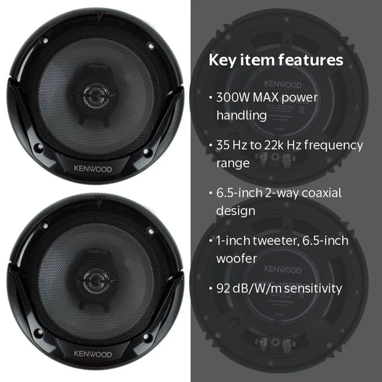 Kenwood Stereo Set KFC-1666S 6.5