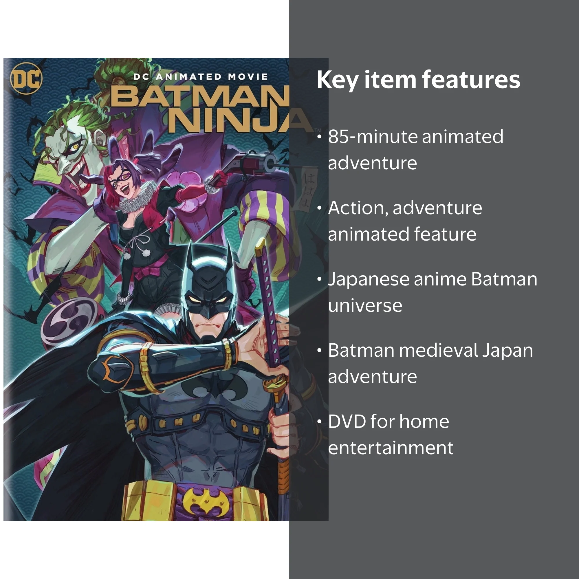 Batman Ninja [DVD], Feature,Animated Feature, Action, Adventure