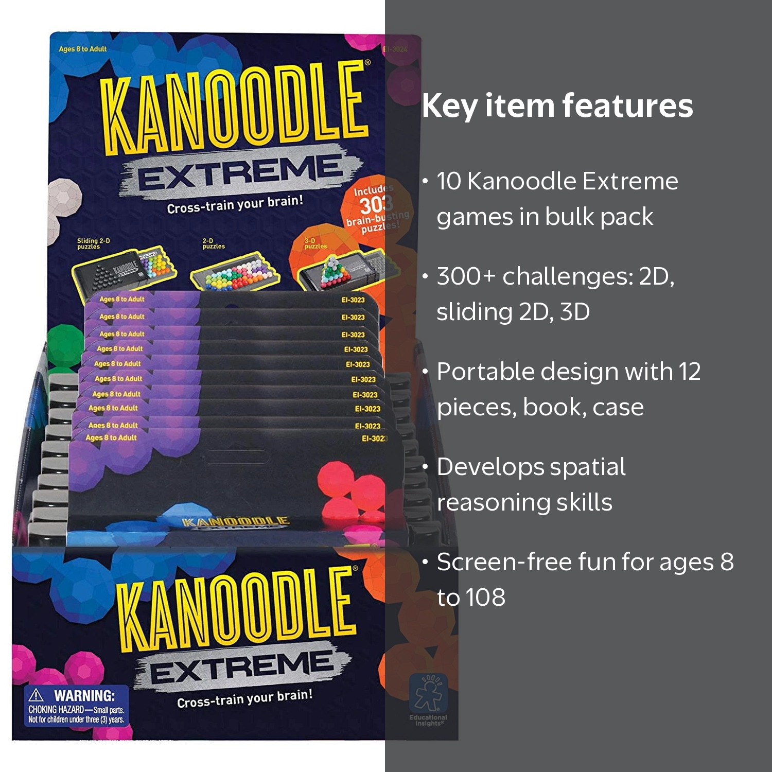Educational Insights Kanoodle Extreme (Pack of 10), Brain Teaser