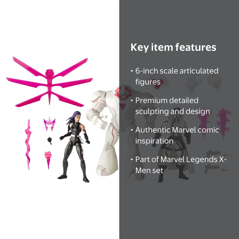 Marvel Legends Psylocke, Nimrod & Fantomex 3pk Action Figures