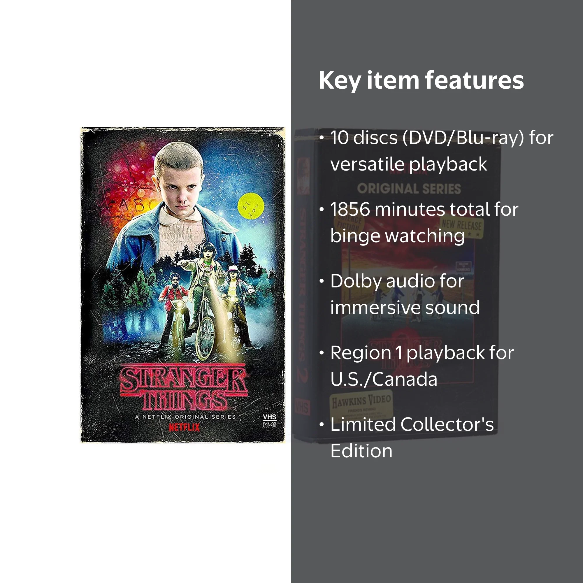 Stranger Things Netflix Exclusive: Blu-ray Box Set, Seasons 1 and