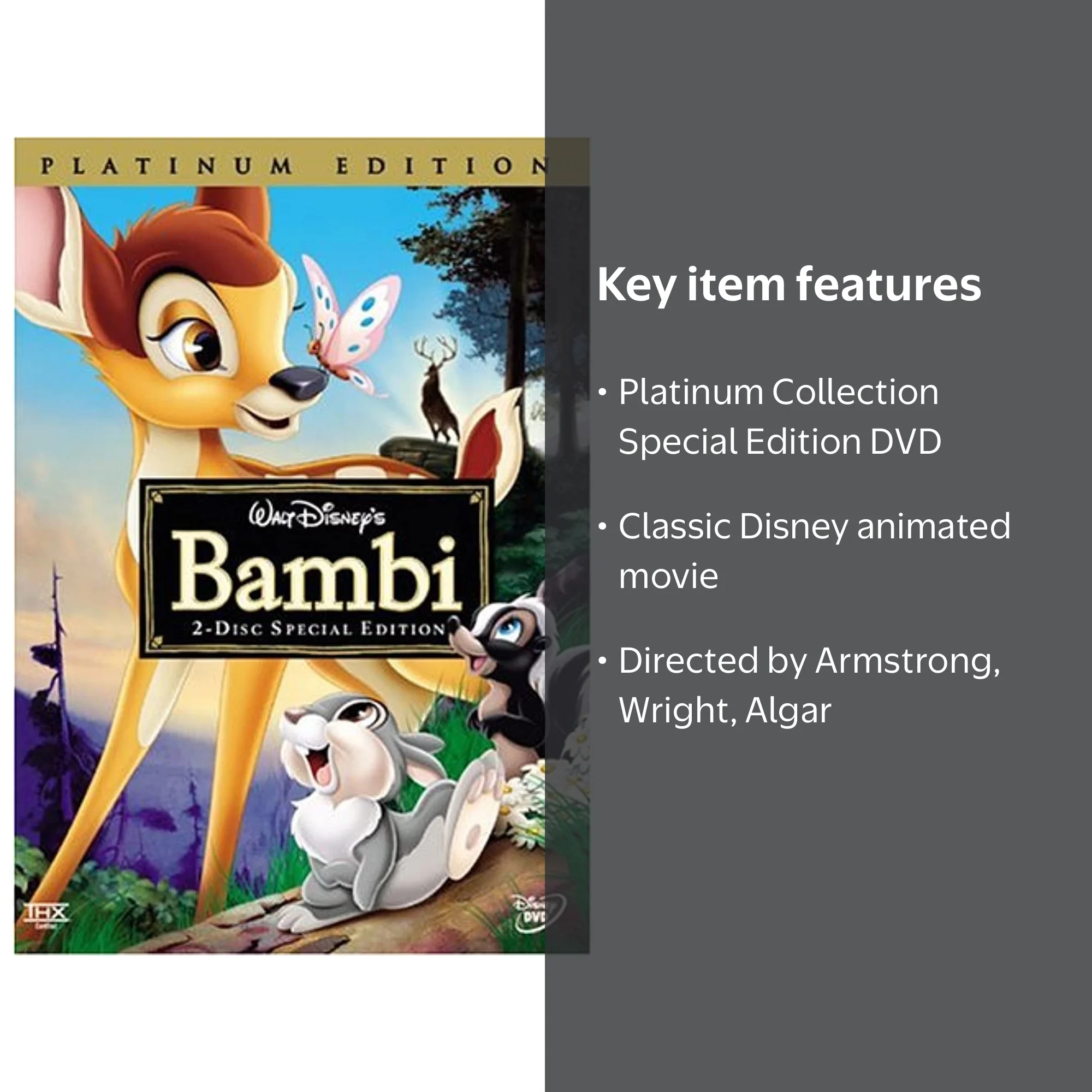 Disney's Bambi DVD Directed by Samuel Armstrong, Norman Wright