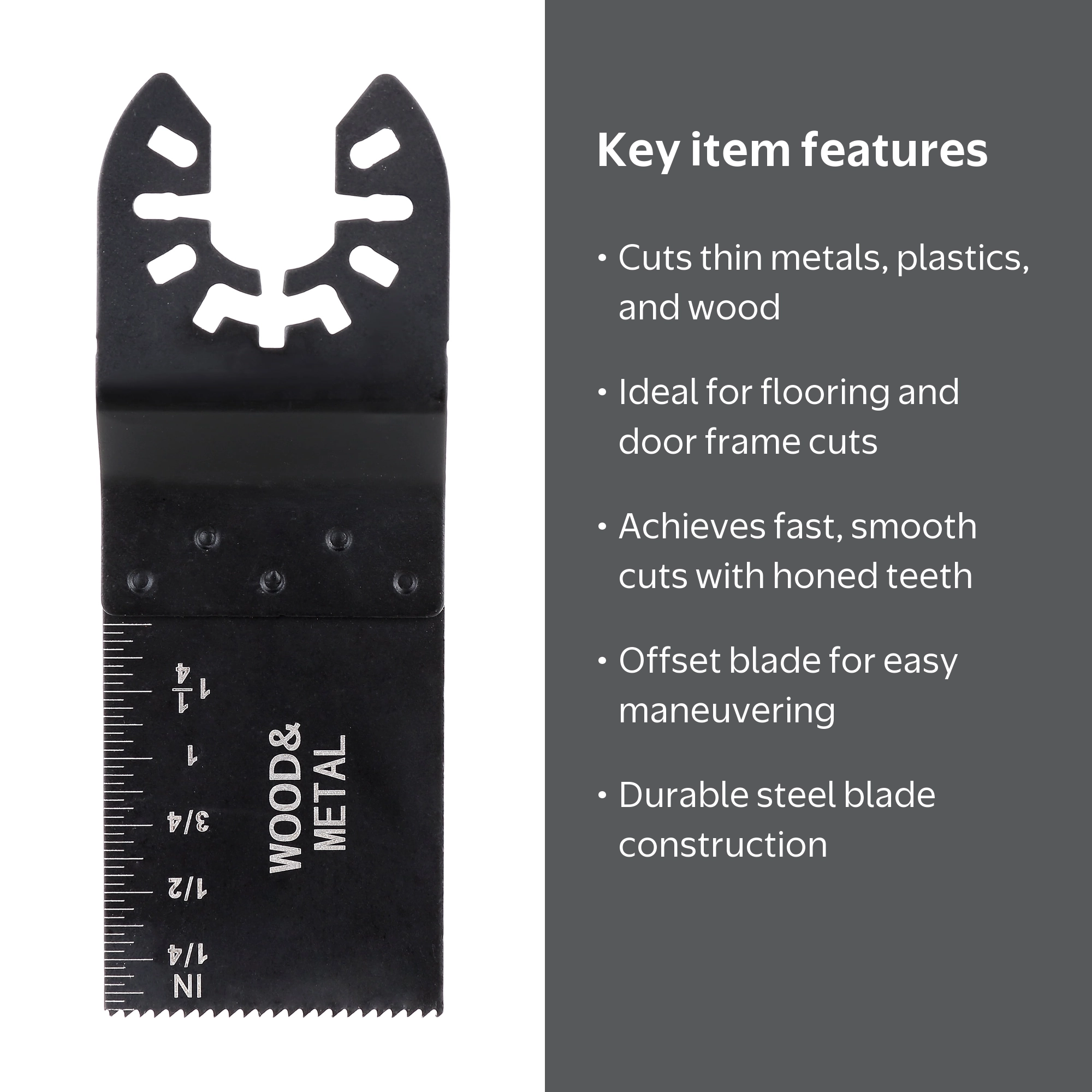 Hyper Tough 1.26 inch Metal Cut Blade Oscillating Accessory for