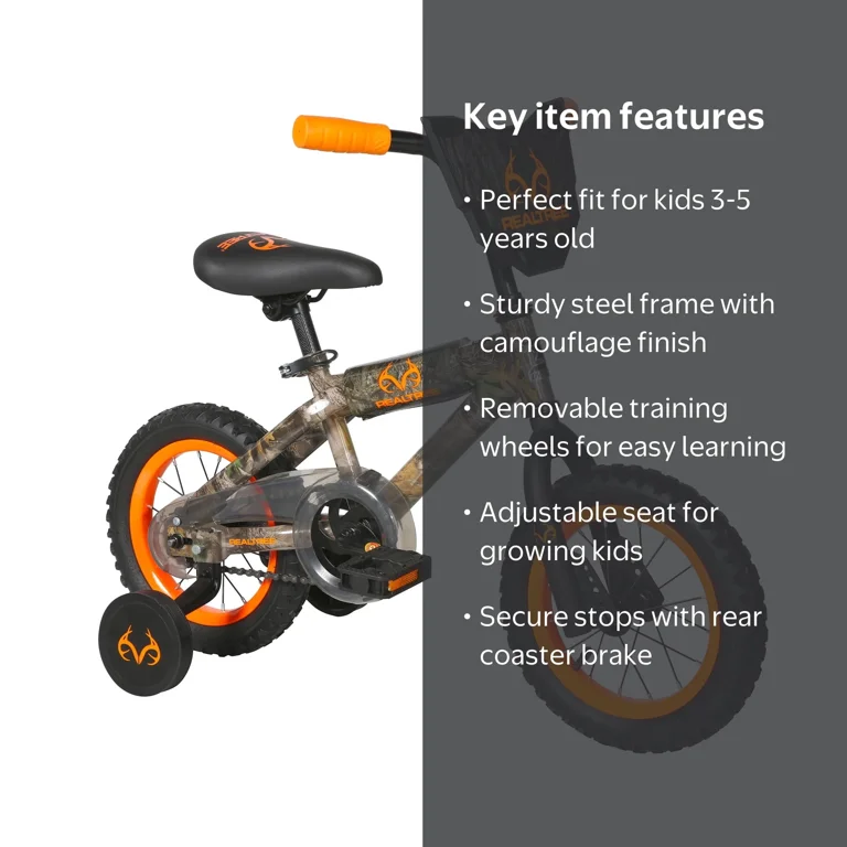 Dynacraft Realtree 12-Inch Boys BMX Bike For Age 3-5 Years