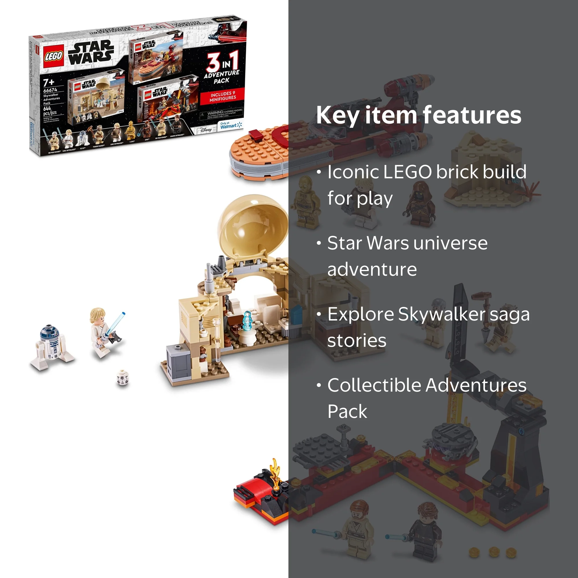 LEGO Star Wars Skywalker Adventures Pack 66674 - Walmart.com