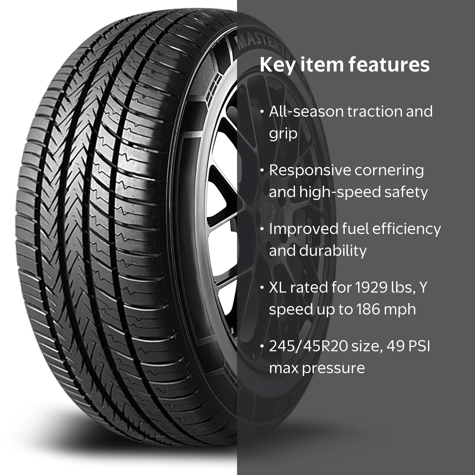 マスラ Mastertrack M-TRAC HP High Performance 245/45 ZR20 Passenger Tire