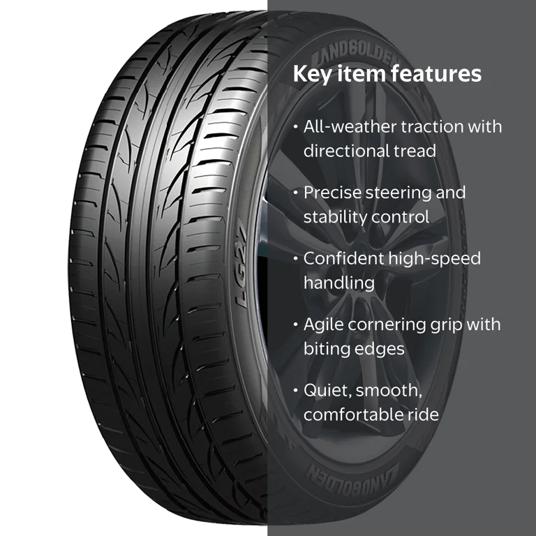LandGolden, Passenger Tire, 235/45R18 98W XL, All-Season Traction