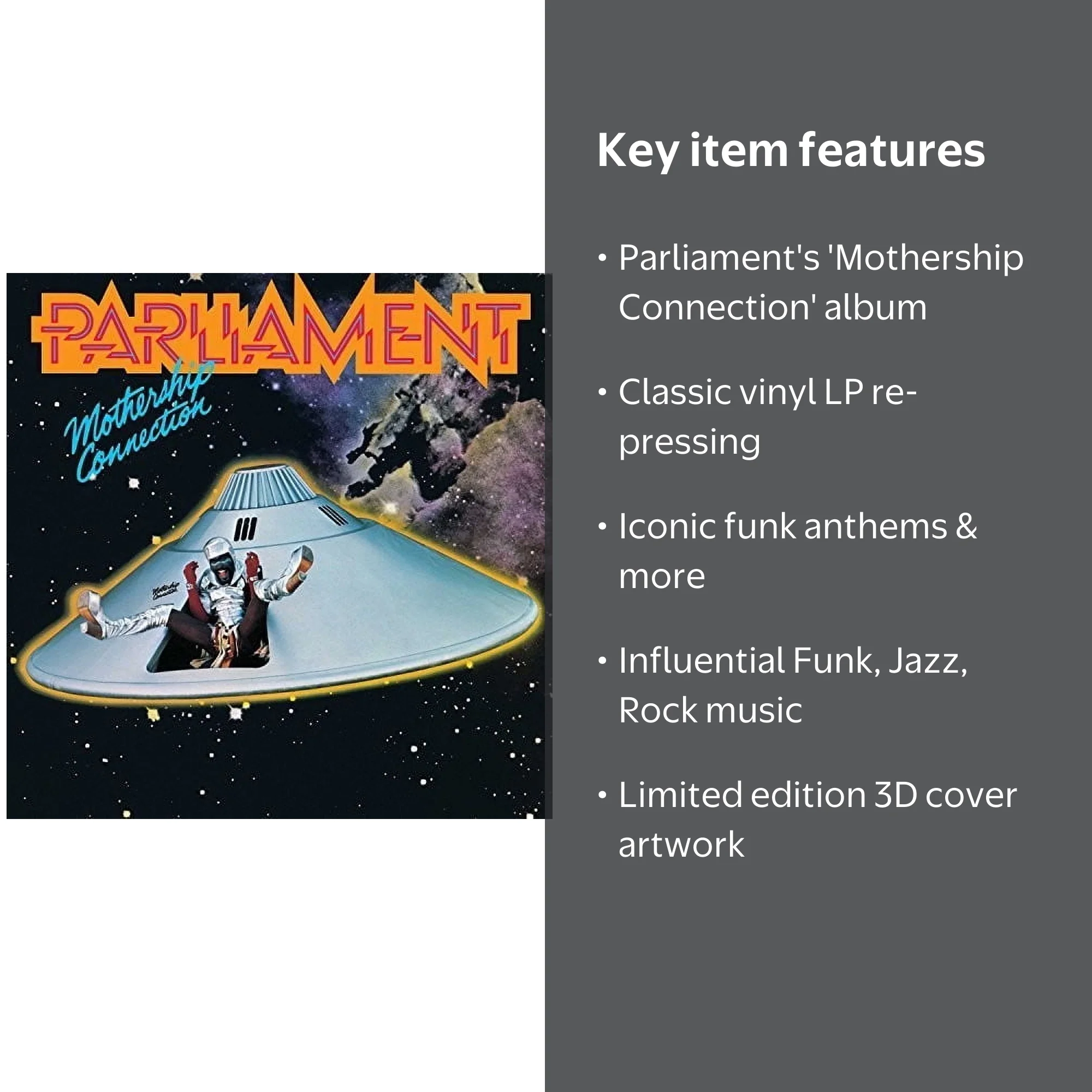Parliament, Vinyl LP, Mothership Connection, Classic Funk Album