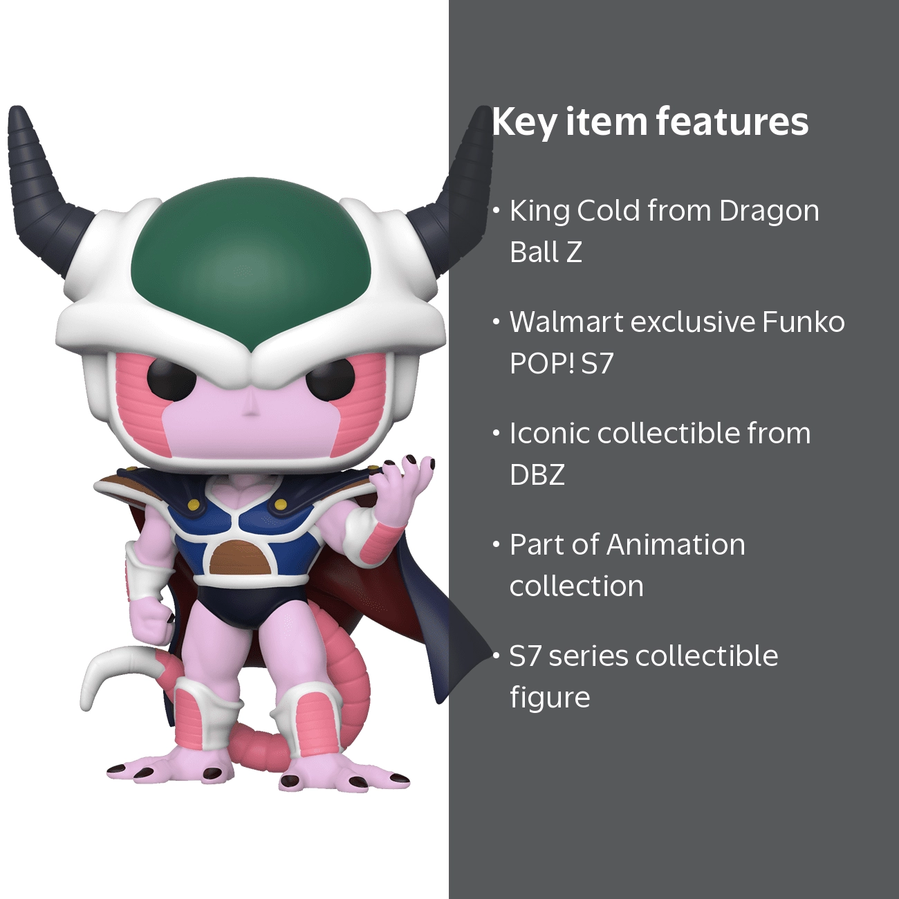 Funko POP! Animation: DBZ S7 - King Cold - Walmart Exclusive