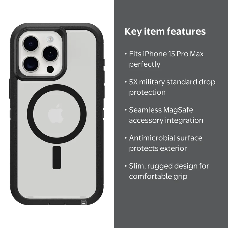 OtterBox Defender Series Pro XT Case for Apple iPhone 15 Pro Max