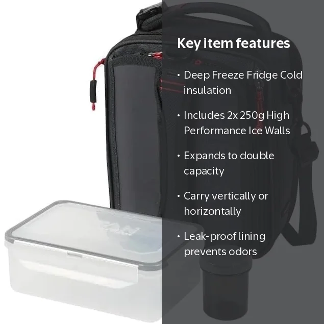 Expandable Lunch Pack, Grey/Red, Insulated Design, Includes 2X