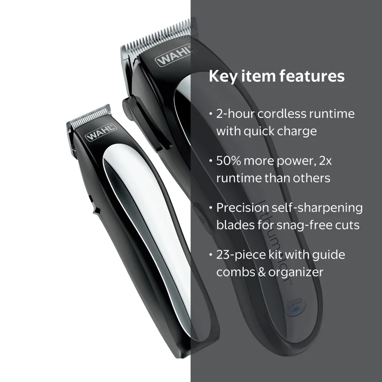WAHL Lithium Pro バリカン フルセット Free Shipping! Wahl Lithium Pro Complete Cordless Hair Clipper