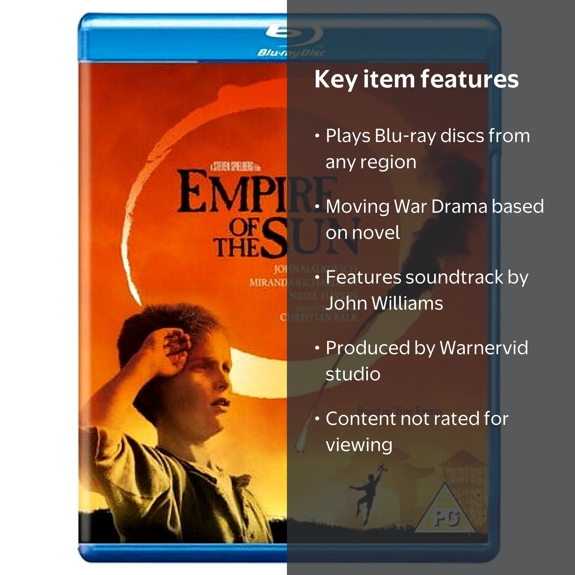 ミュージック BE THE SUN Blu-ray Warnervid Empire of the Sun (1987) (UK Edition) - Drama, Blu-ray