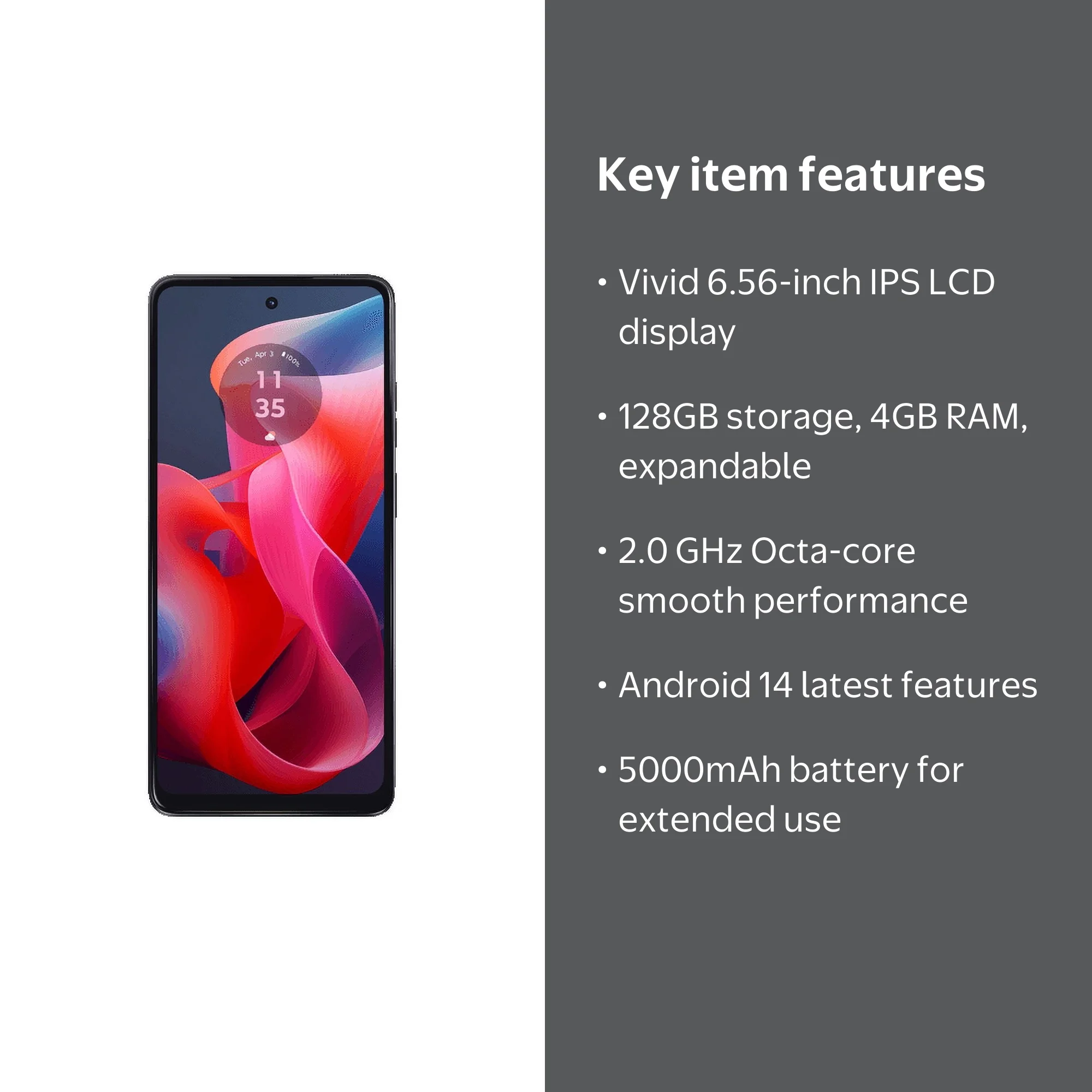 Motorola Moto G24 DUAL SIM, 128GB Storage, 4GB RAM, Android