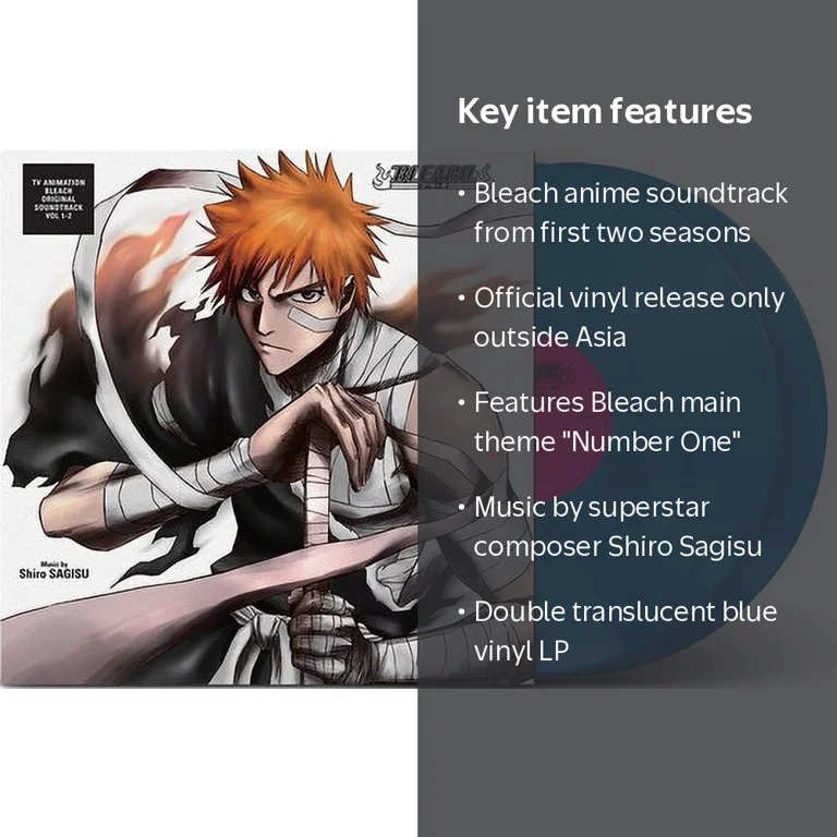 Various Artists, Bleach Soundtrack, Vinyl LP, Blue Translucent