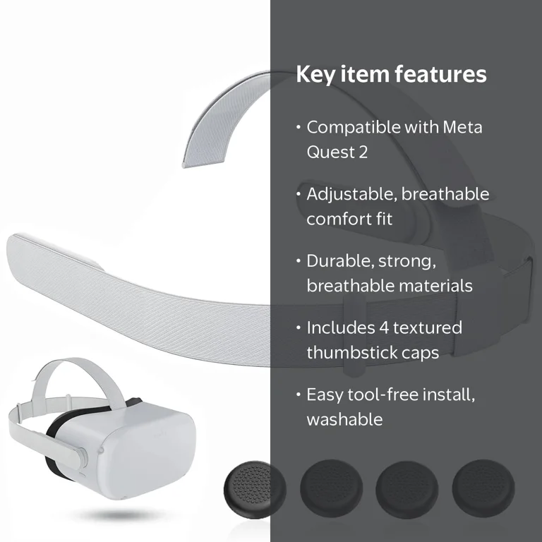 Prociv Replacement Head Strap for Meta Quest 2, Breathable