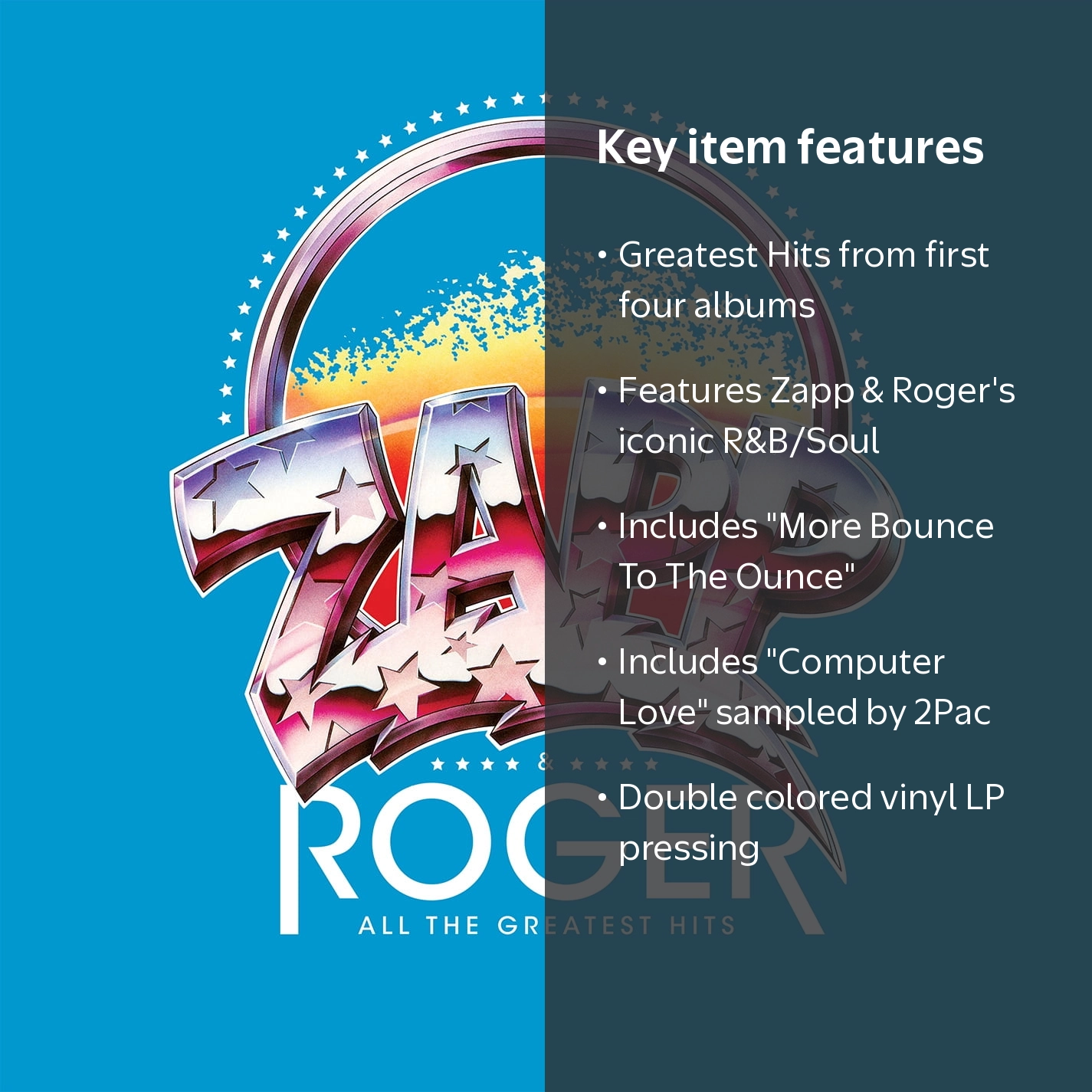 Zapp and Roger - All The Greatest Hits - Vinyl Double LP - Walmart.com