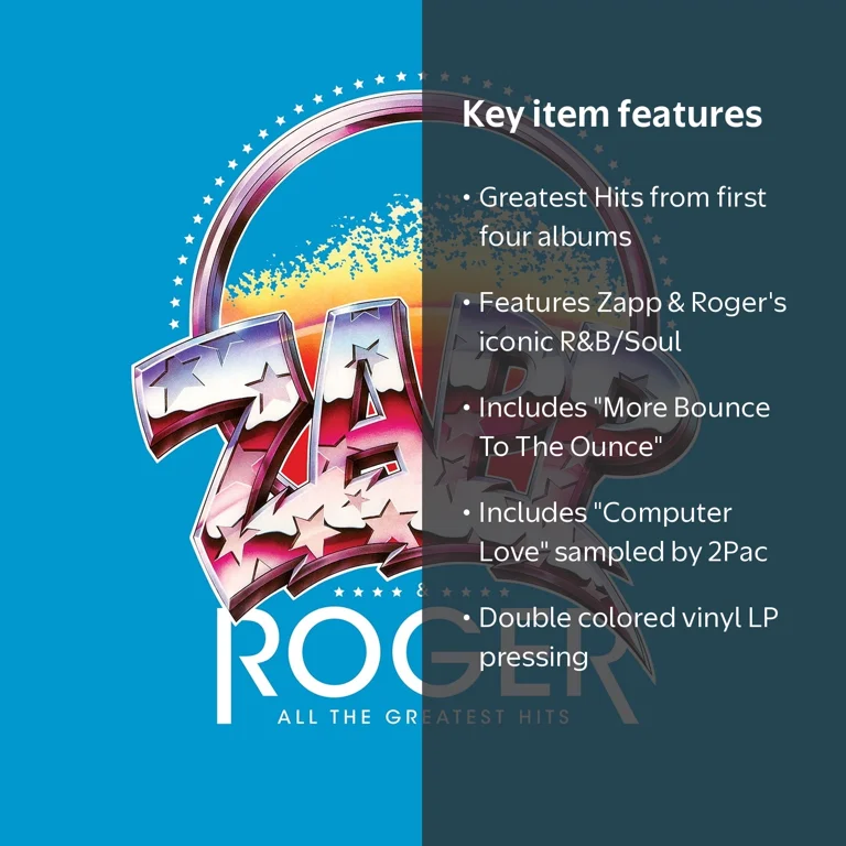 Zapp and Roger - All The Greatest Hits - Vinyl Double LP - Walmart.com
