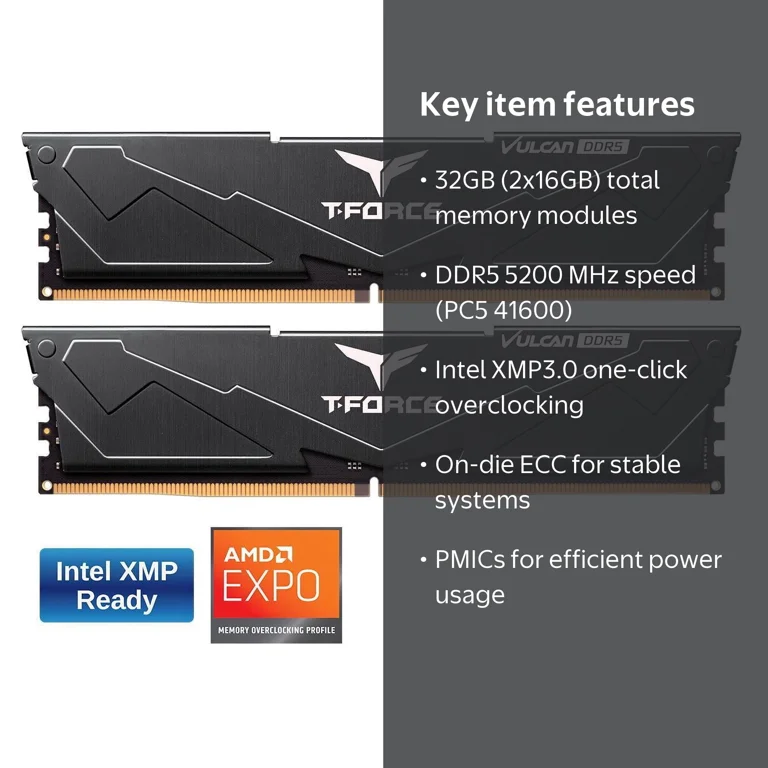 TEAMGROUP, Memory RAM, FLBD532G5200HC40CDC01, Multicolor - Walmart.com
