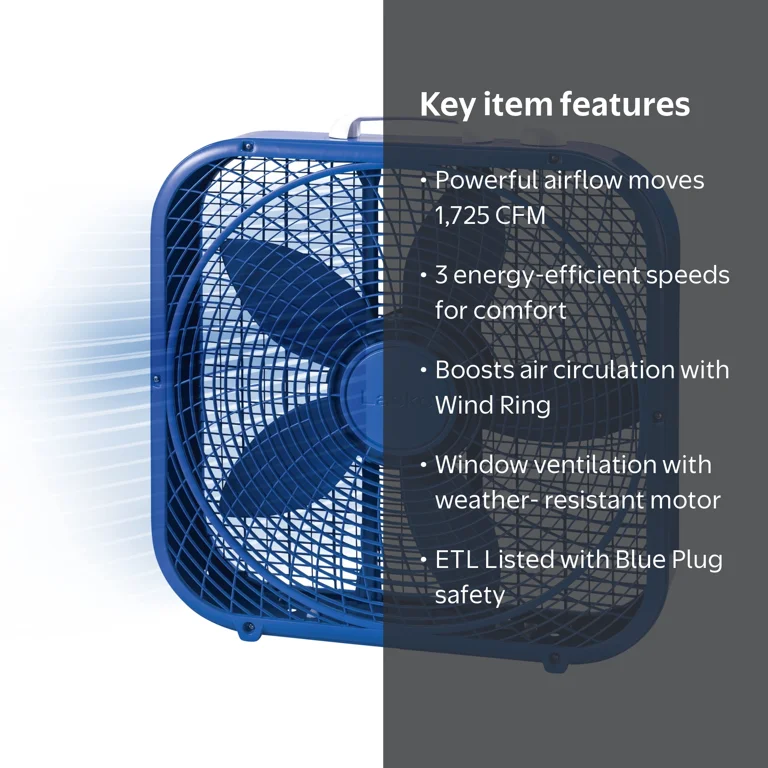 Lasko, Box Fan, 20