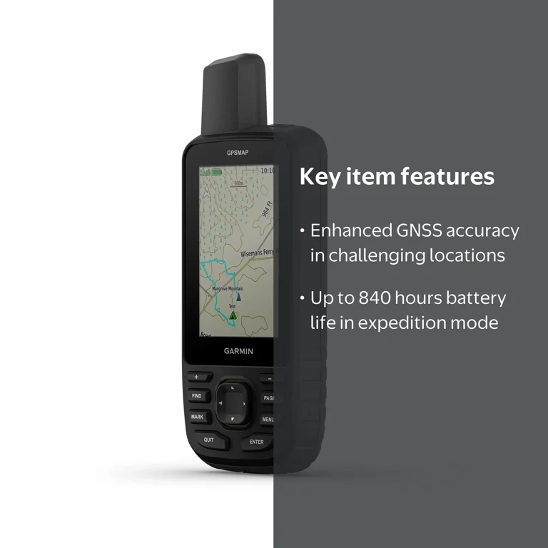 Garmin GPSMAP 67 Handheld GPS with Sensor Navigator & Route