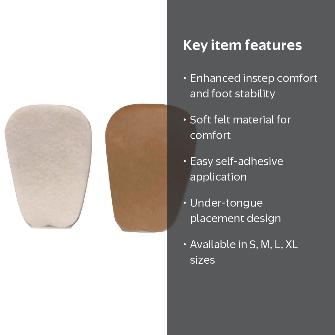 J.T. Foote Felt Tongue Pads, Medium Size, Self-Adhesive for