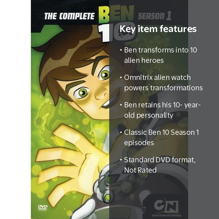 SDS, DVD, Classic Ben 10 Season 1, Omnitrix, Cartoon Network