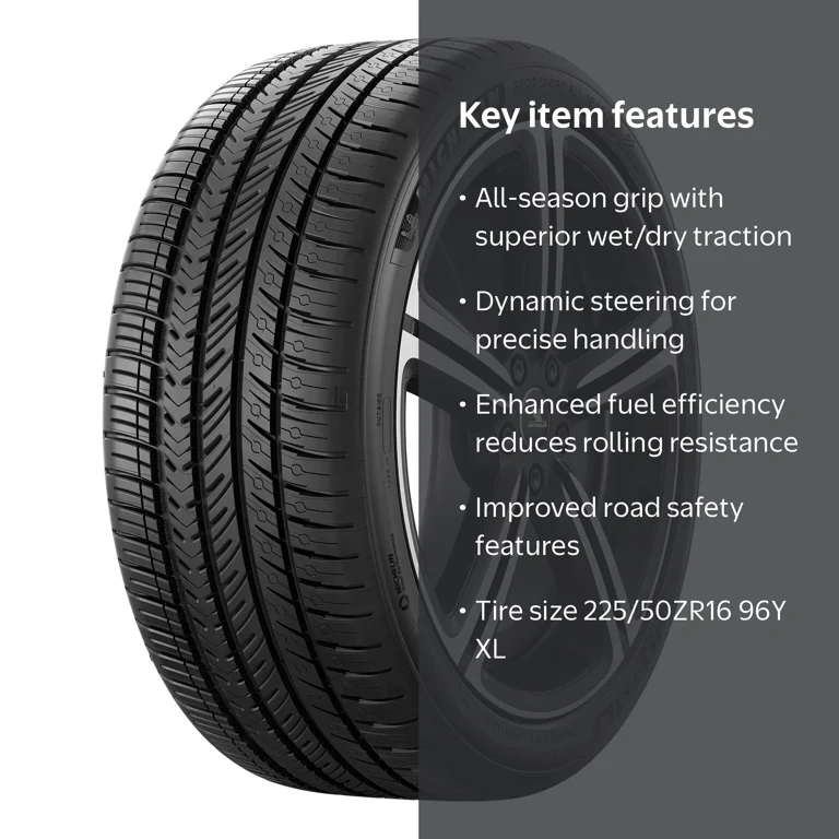 Michelin Pilot Sport All Season 4 225/50ZR16 96Y XL Tire - Walmart.com