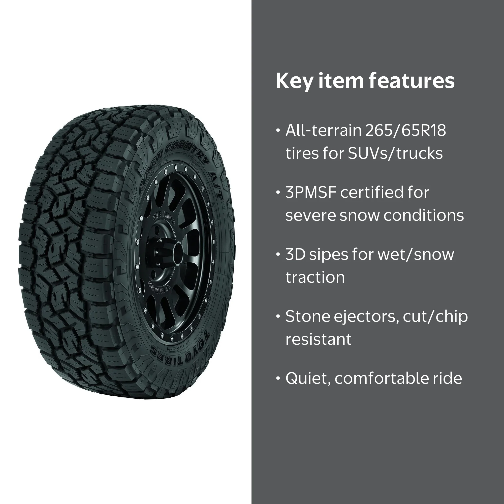 Toyo Open Country A/T III 265/65R18 114T Light Truck Tire