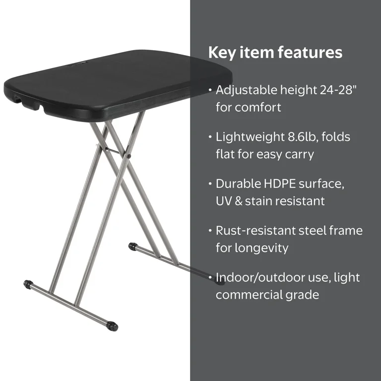国産シャープAT−105タイプダイバーシティーアンテナTV.AM.FM.2本 Lifetime Height Adj. 26 in. Laptop Table/TV Tray, Indoor/Outdoor
