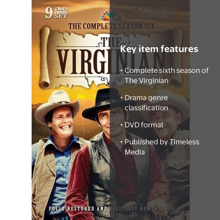 The Virginian: The Complete Sixth Season DVD, Season 6, Drama