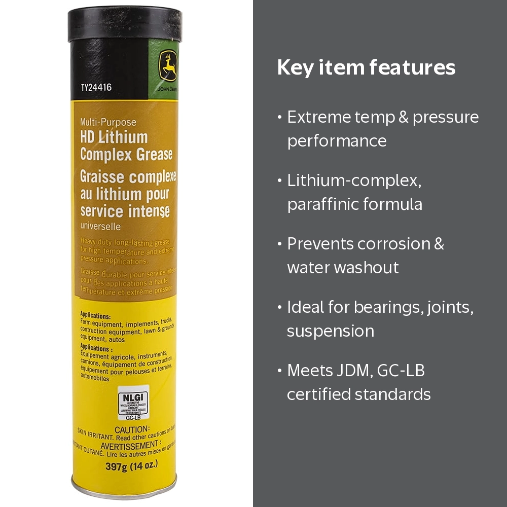 John Deere TY24416 Multi-Purpose Heavy-Duty Lithium Complex Grease