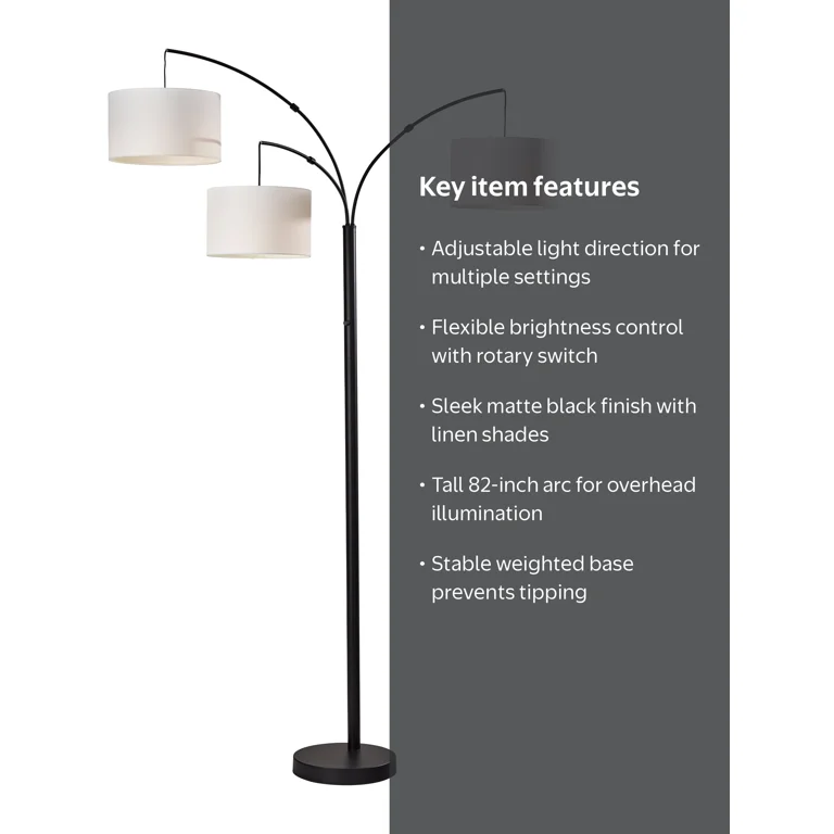 Free Shipping! Better Homes & Gardens Modern Matte Black 3-Head