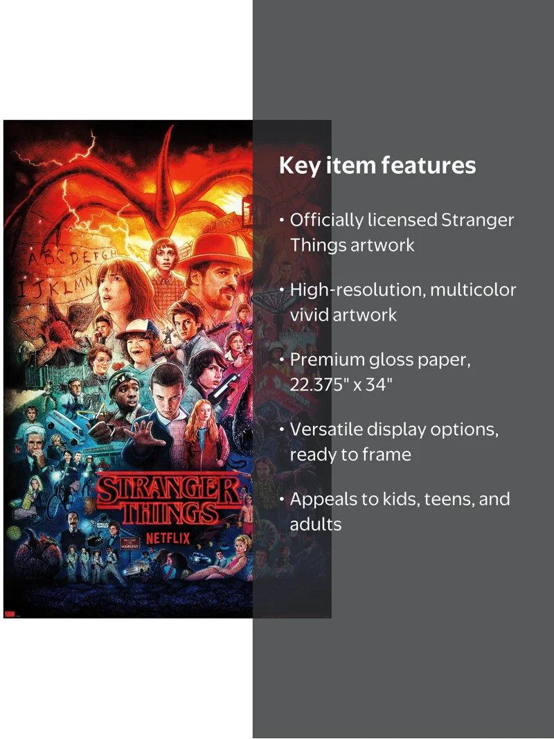 Netflix Stranger Things - Three Seasons Wall Poster 22.375