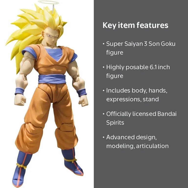 TAMASHII NATIONS, Action Figure, Dragon Ball Z Super Saiyan 3 Son