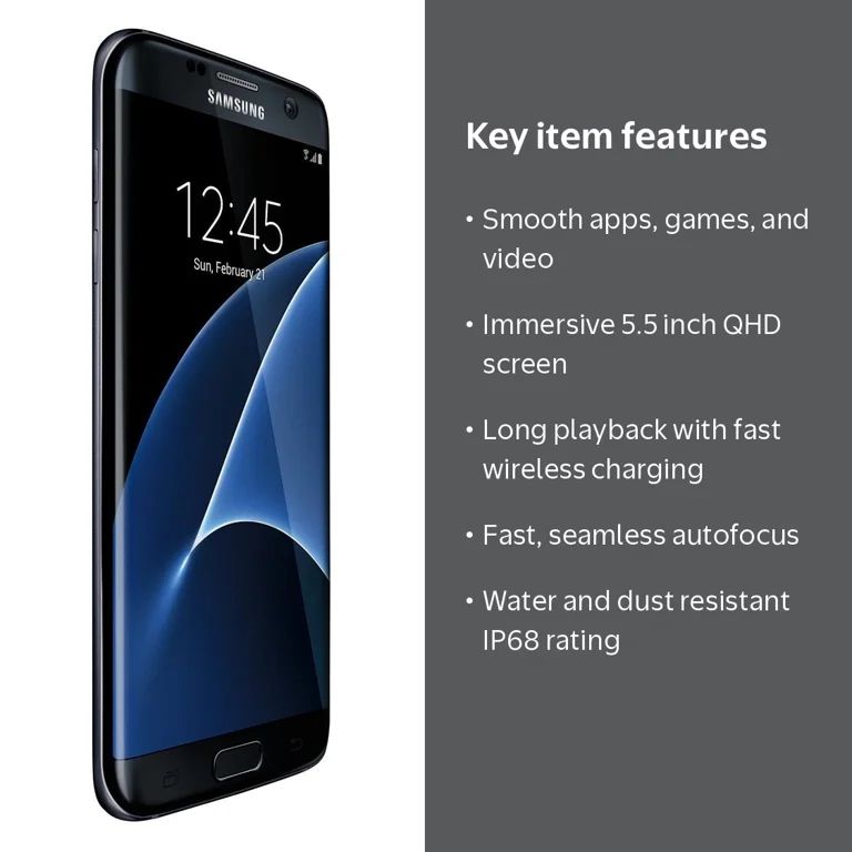 Samsung Galaxy S7 edge SM-G935F, Gold Silver, 5.5 in, 32GB, QHD