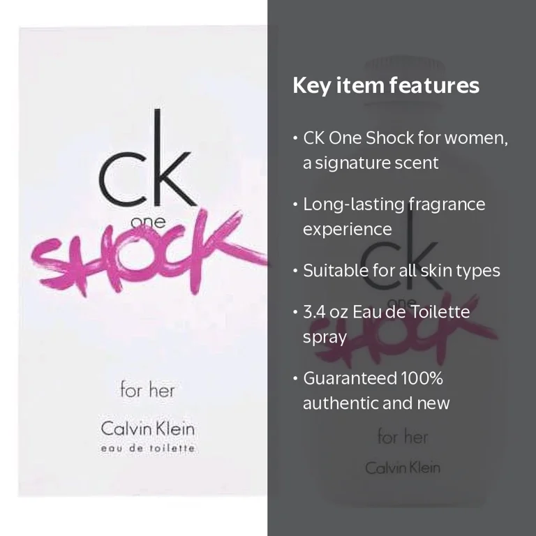 Calvin Klein CK One Shock Perfume for Women - 3.4 oz Eau De