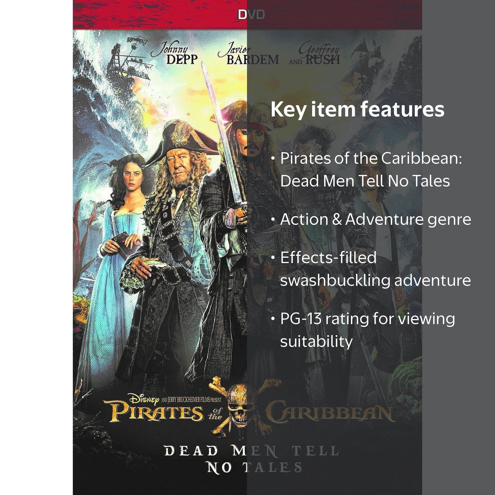 Disney Pirates of the Caribbean: Dead Men Tell No Tales DVD
