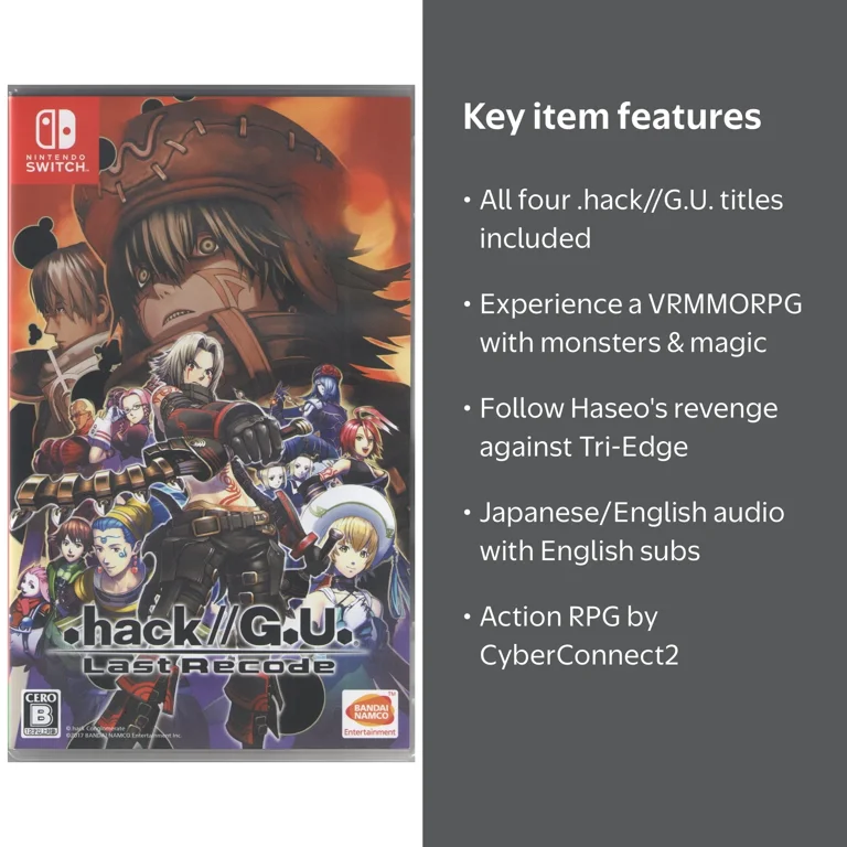 Walmart Exclusive: .hack//G.U. Last Recode - Open World RPG Game