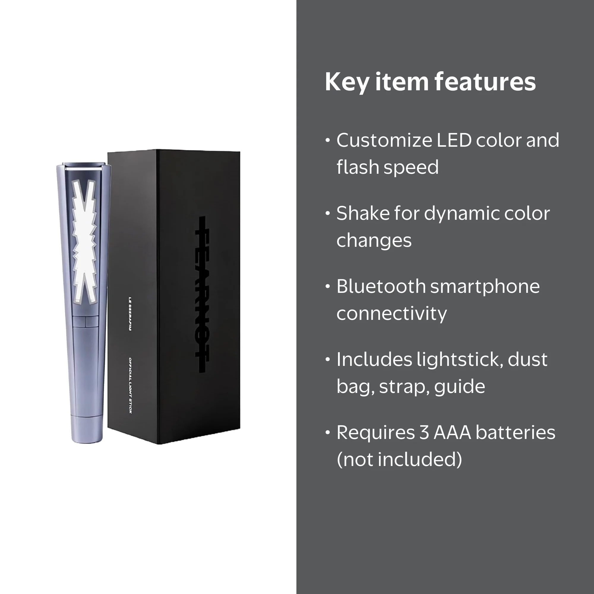 LE SSERAFIM Lightstick Official with Bluetooth Kpop Merch