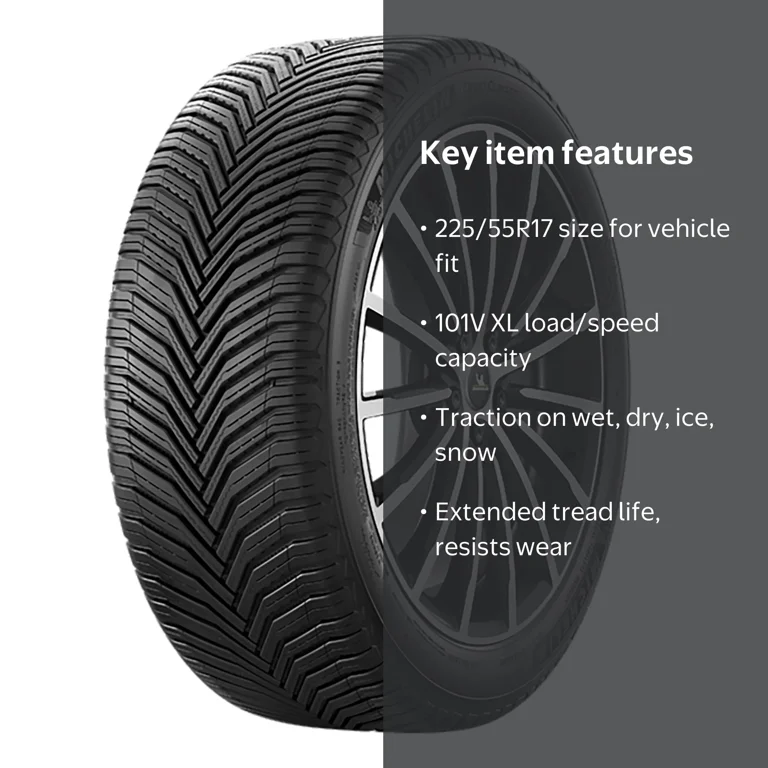 Michelin, All Weather Tire, 225/55R17 101V XL, SUV Crossover