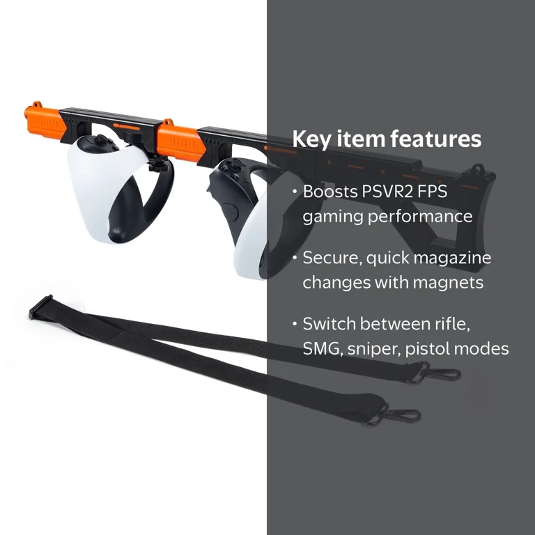 DEVASO Magnetic VR Gun Stock for PSVR2, 3-in-1 Changing VR Handle