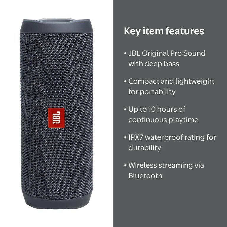 JBL Flip Essential 2, Portable Waterproof Speaker - Walmart.com