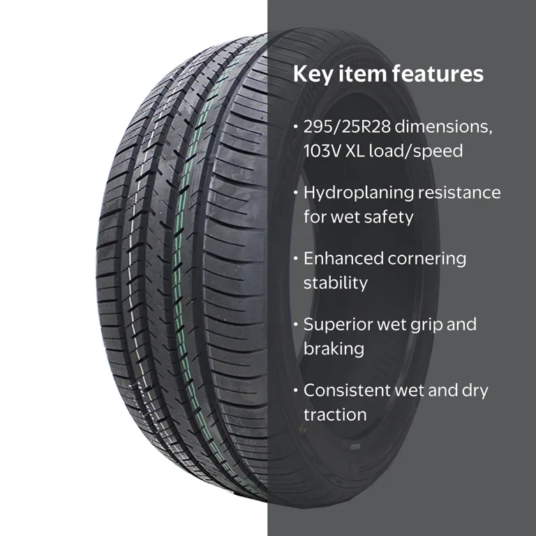 Atlas, Passenger Tire, 295/25R28 103V XL, UHP High-Performance