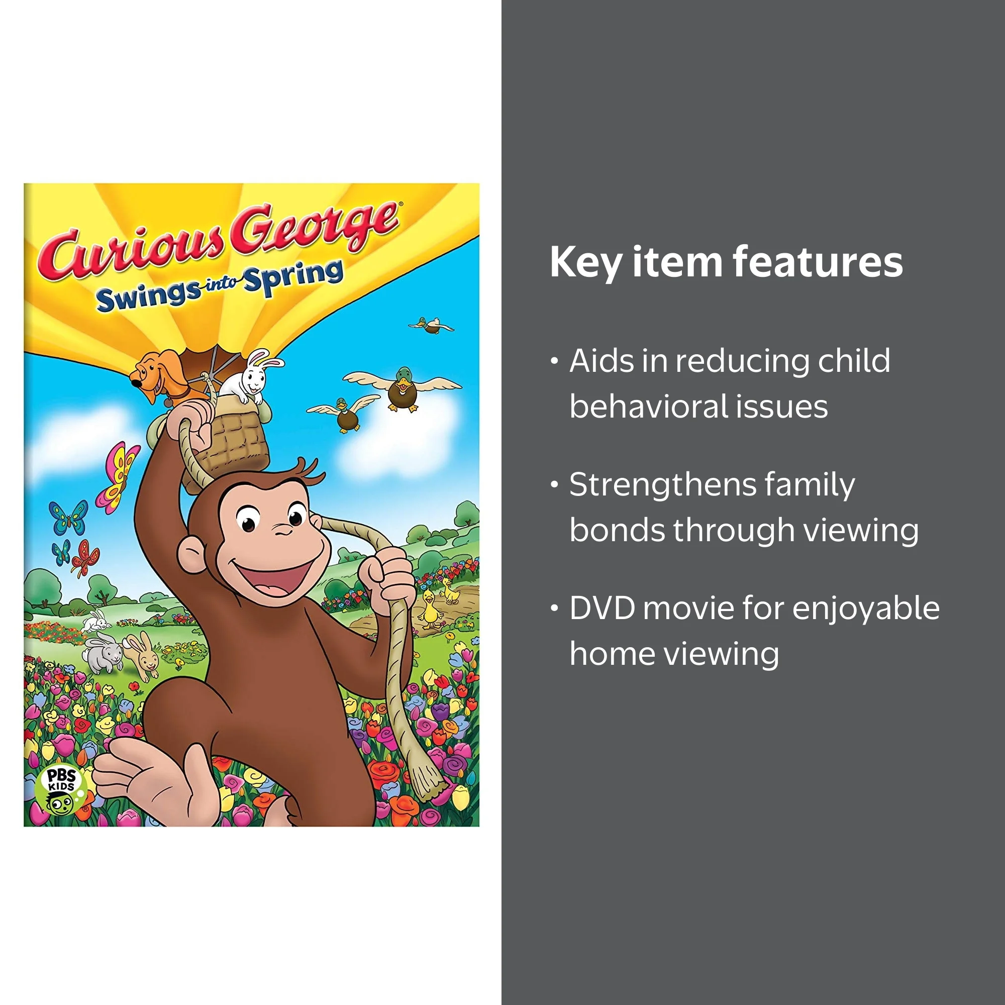 Unbranded, DVD, Curious George Swings Into Spring, Family Movie