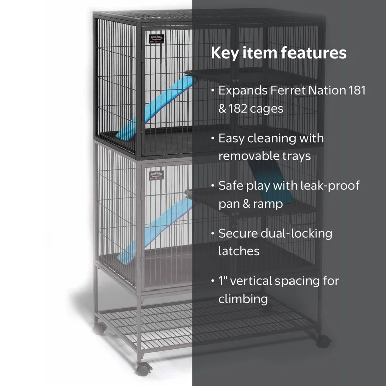 MidWest Homes for Pets 183 Ferret Nation Add-On Unit Small Animal MidWest Homes for Pets 183 Ferret Nation Add-On Unit Small Animal
