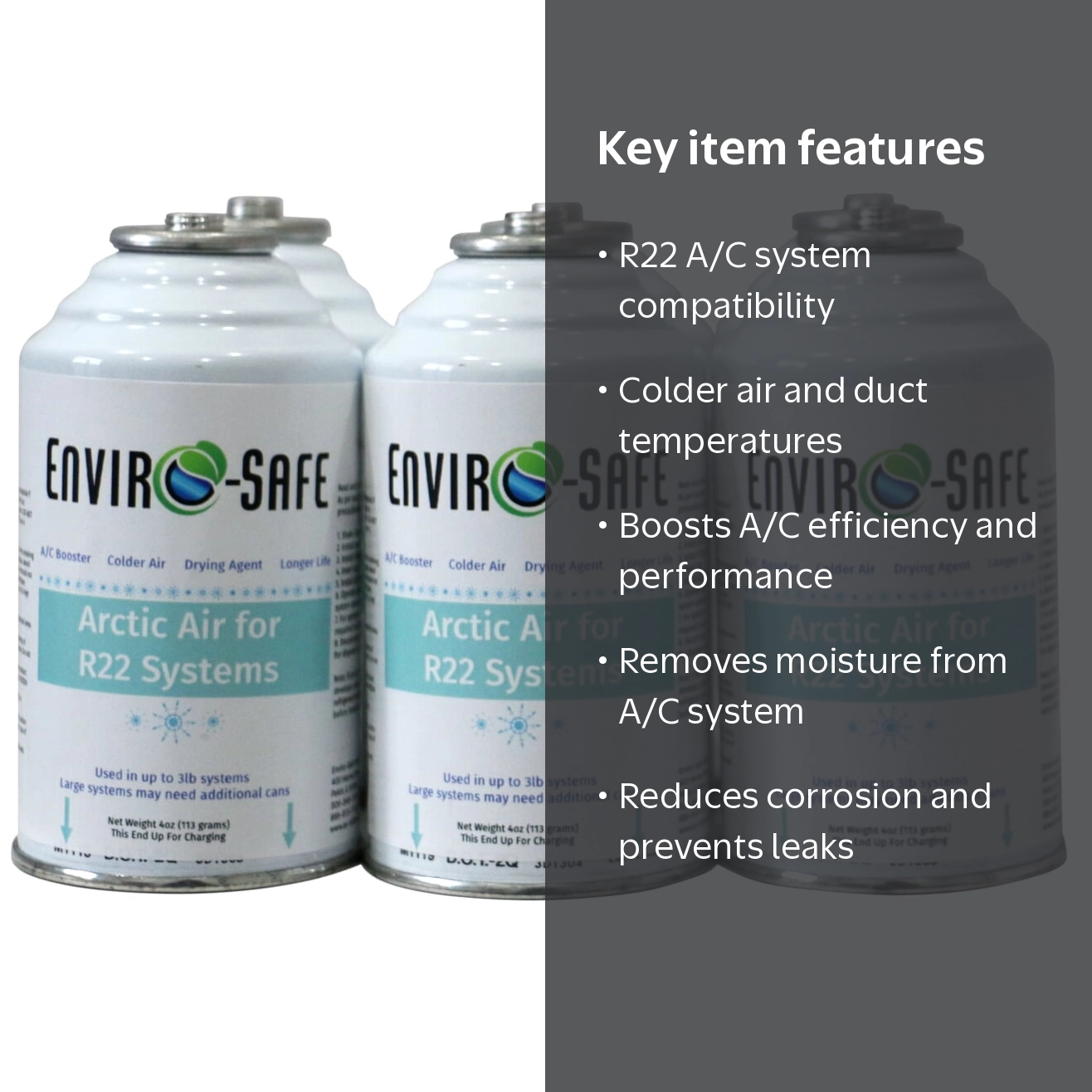 Enviro-Safe Arctic Air for R22 Systems with A/C Booster and Drying