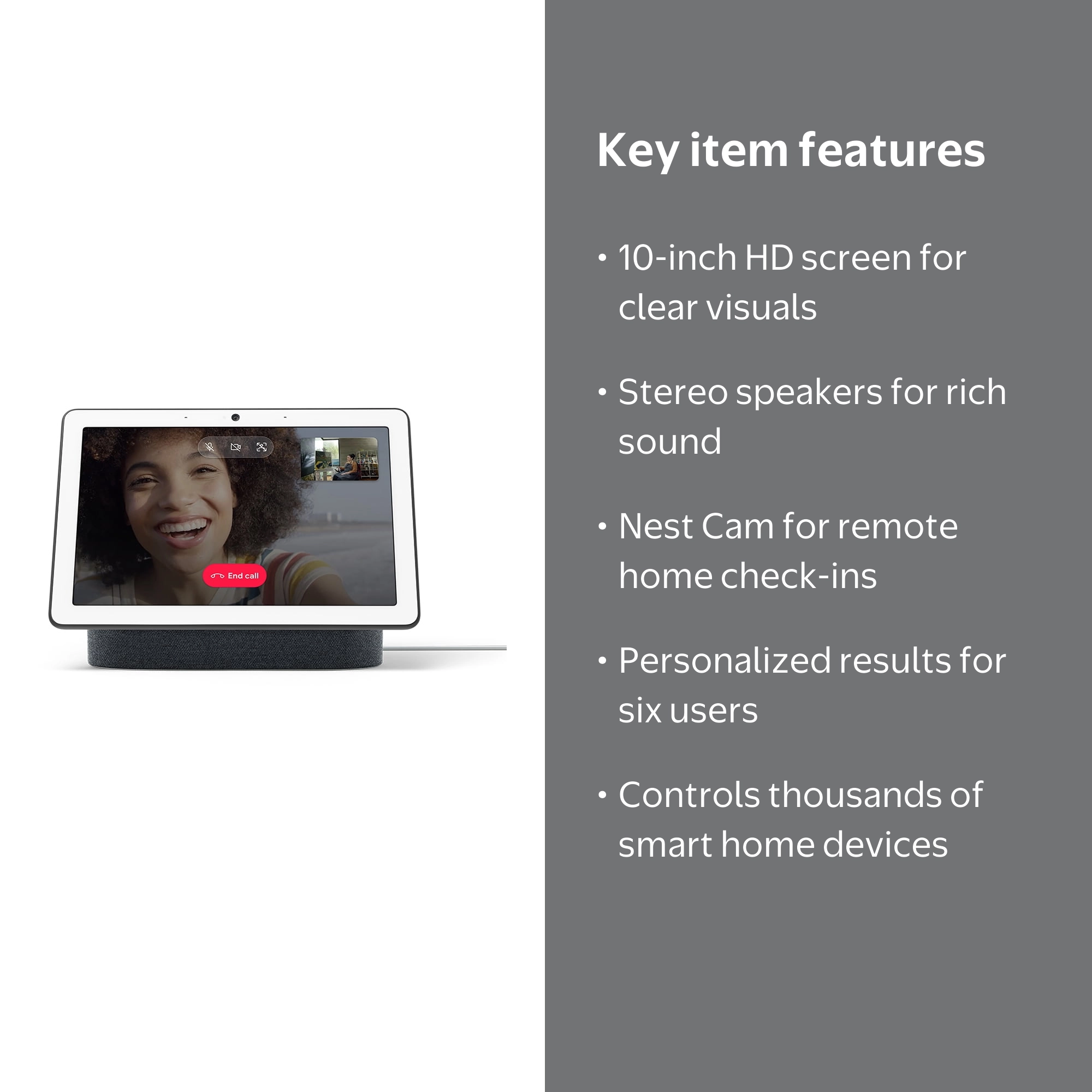 Google Nest Hub Max - Charcoal 10