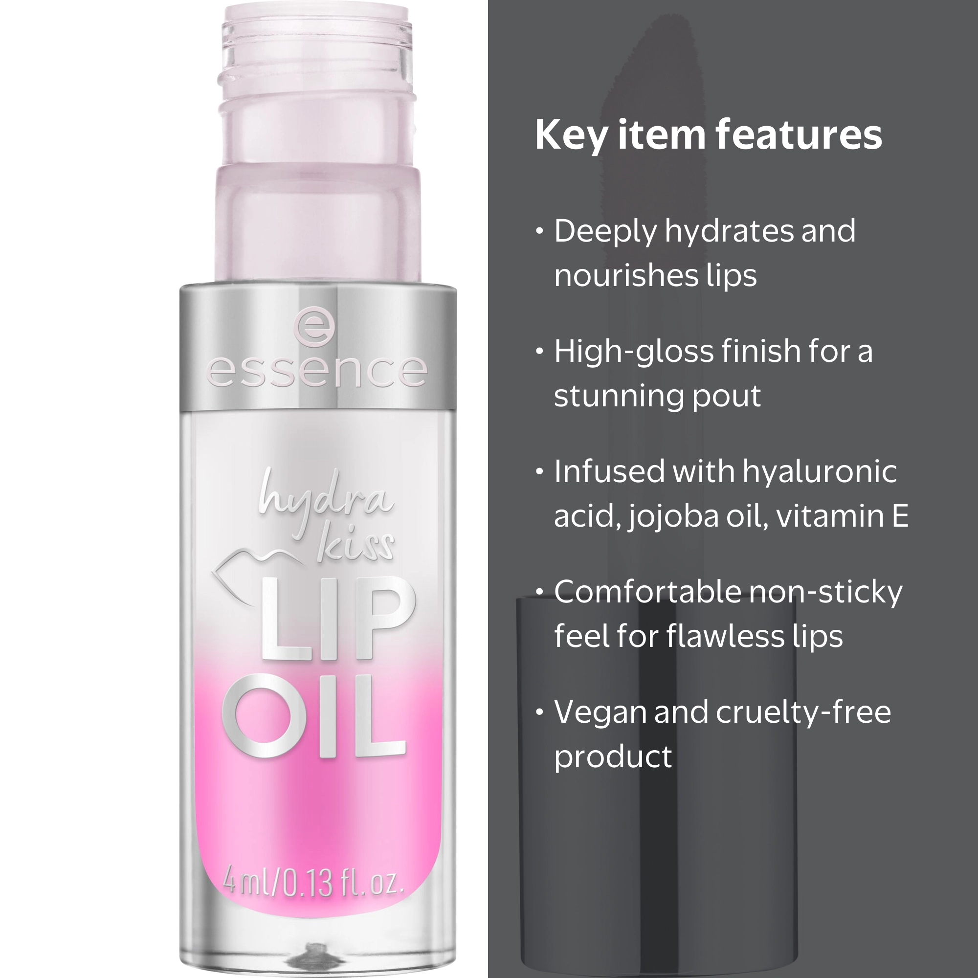 essence Hydra Kiss Lip Oil, 01 Kiss From A Rose - Walmart.com