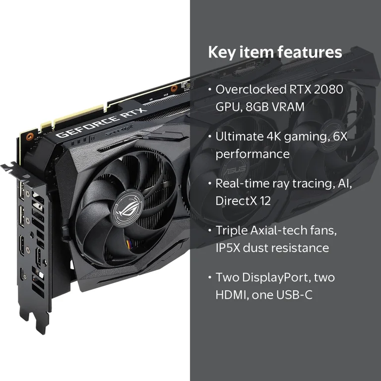 ASUS ROG Strix GeForce RTX 2080 Advanced Overclocked 8G Gaming